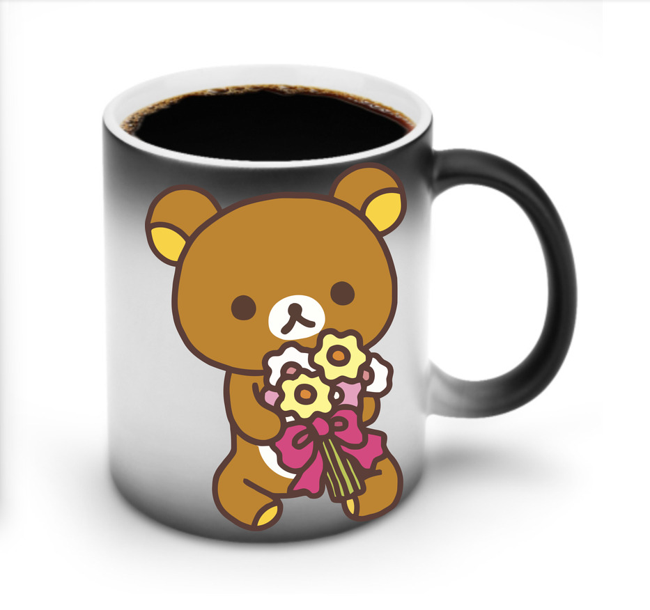 （画像用） リラックマ リラックマ キイロイトリ Rilakkuma Korilakkuma Kiiroitori 温度変色マグカップ