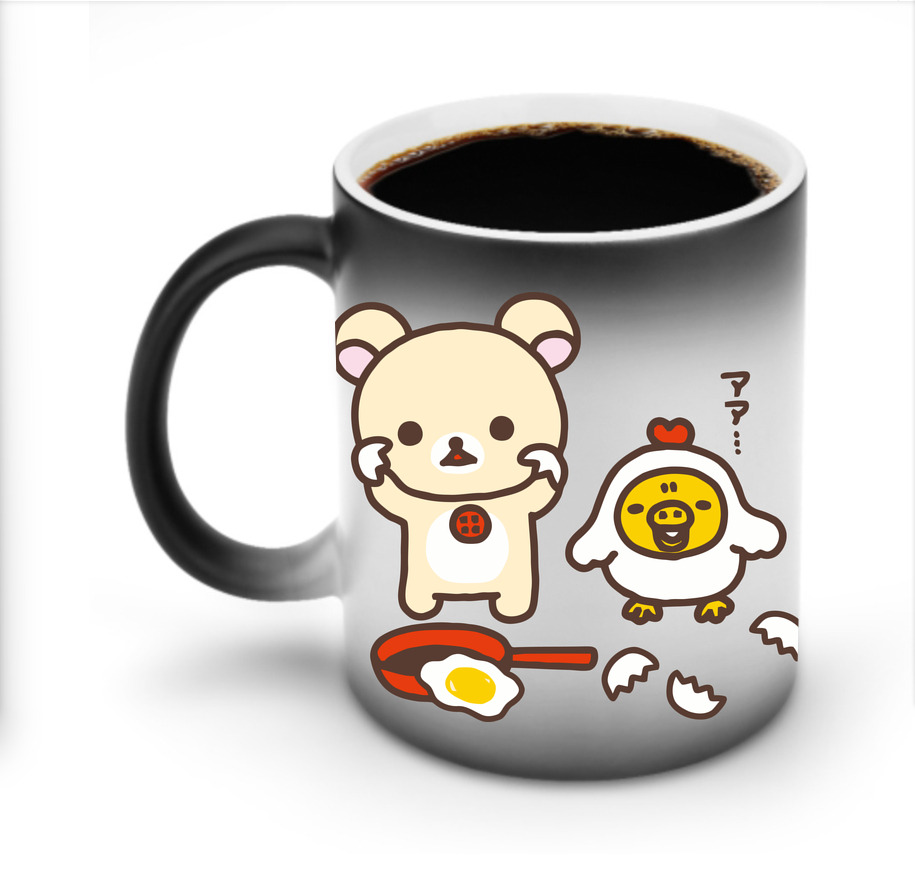 （画像用） リラックマ リラックマ キイロイトリ Rilakkuma Korilakkuma Kiiroitori 温度変色マグカップ