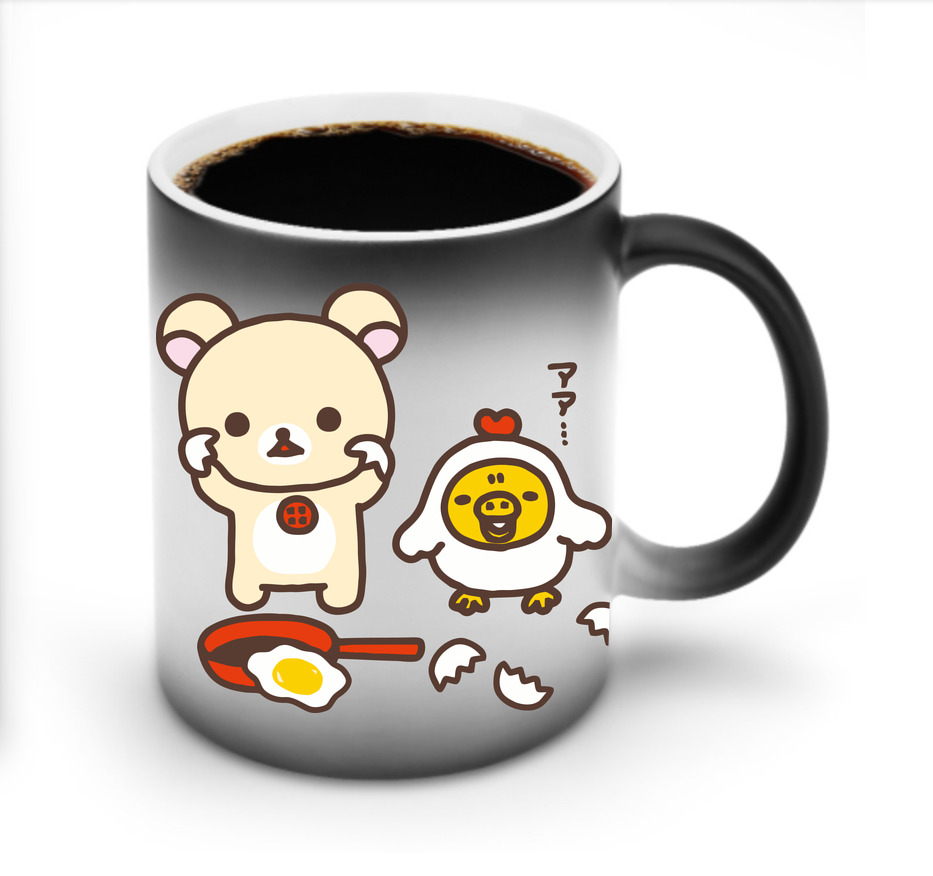 （画像用） リラックマ リラックマ キイロイトリ Rilakkuma Korilakkuma Kiiroitori 温度変色マグカップ