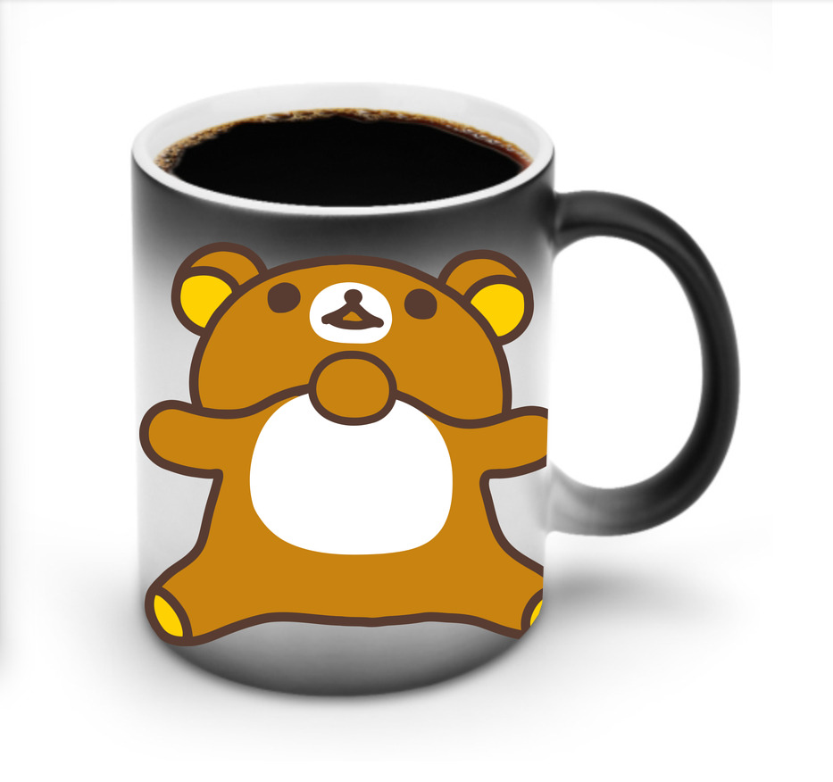 （画像用） リラックマ リラックマ キイロイトリ Rilakkuma Korilakkuma Kiiroitori 温度変色マグカップ