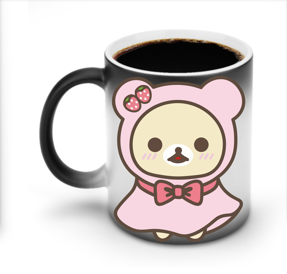 （画像用） リラックマ リラックマ キイロイトリ Rilakkuma Korilakkuma Kiiroitori 温度変色マグカップ