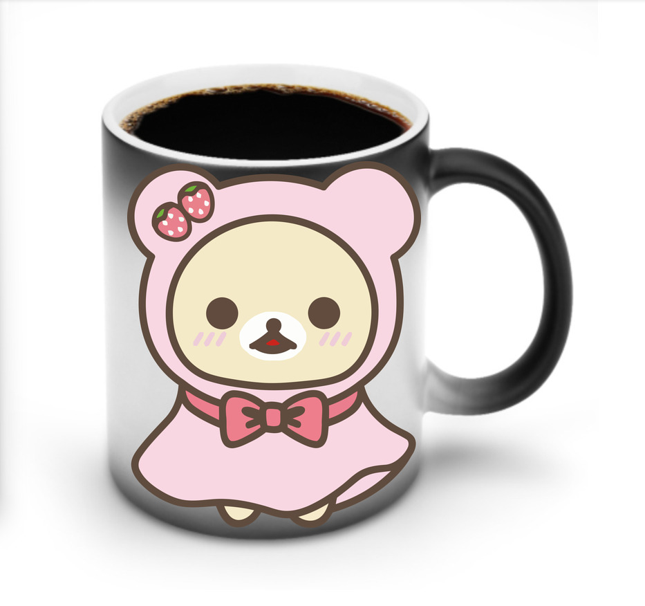 （画像用） リラックマ リラックマ キイロイトリ Rilakkuma Korilakkuma Kiiroitori 温度変色マグカップ