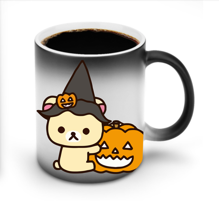 （画像用） リラックマ リラックマ キイロイトリ Rilakkuma Korilakkuma Kiiroitori 温度変色マグカップ