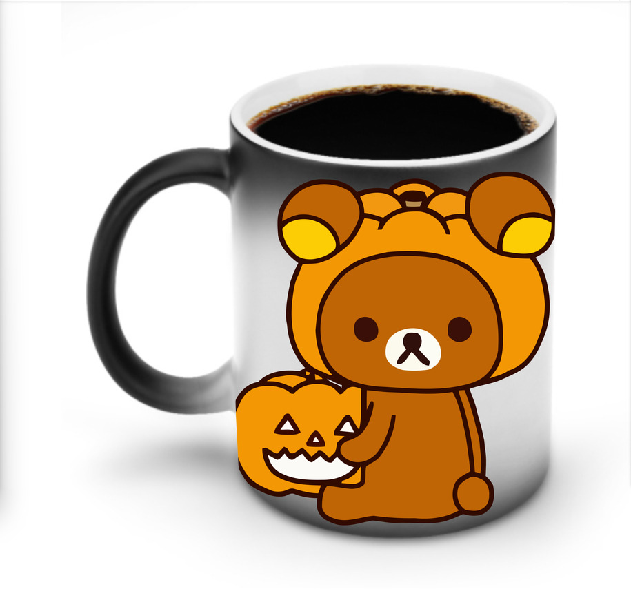 （画像用） リラックマ リラックマ キイロイトリ Rilakkuma Korilakkuma Kiiroitori 温度変色マグカップ