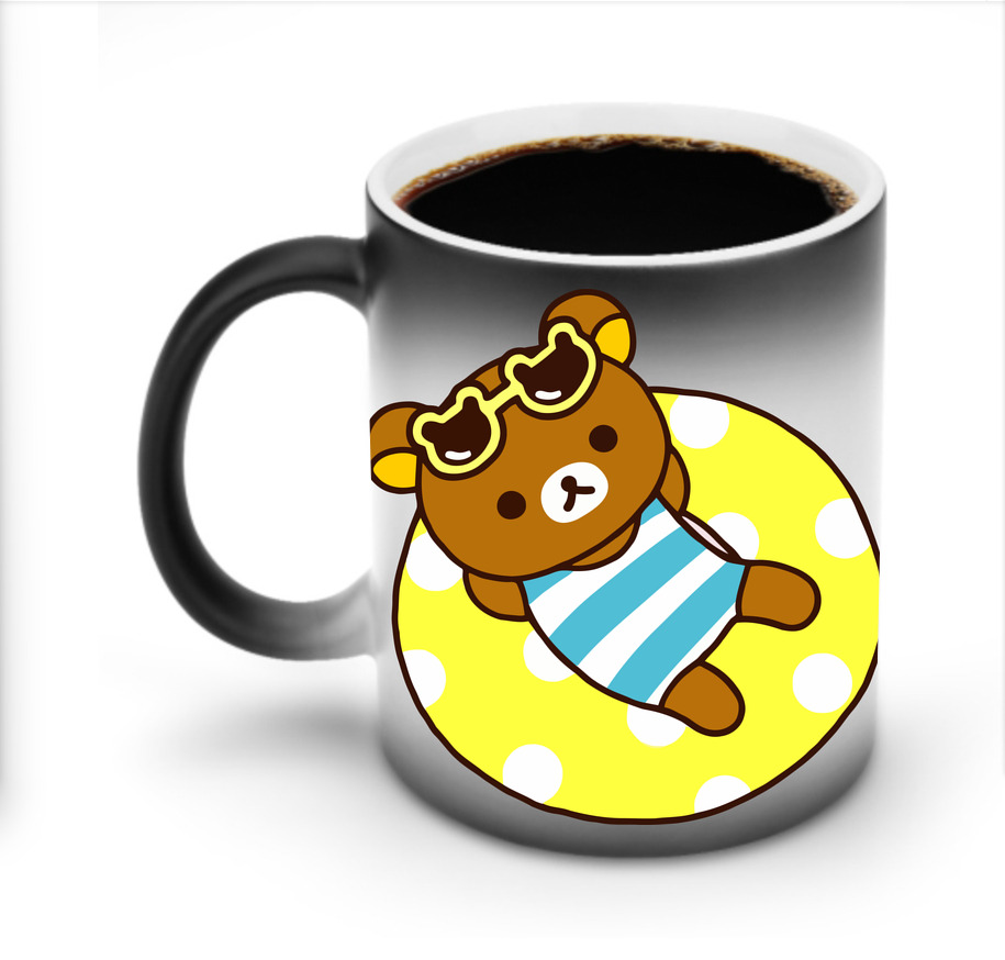 （画像用） リラックマ リラックマ キイロイトリ Rilakkuma Korilakkuma Kiiroitori 温度変色マグカップ