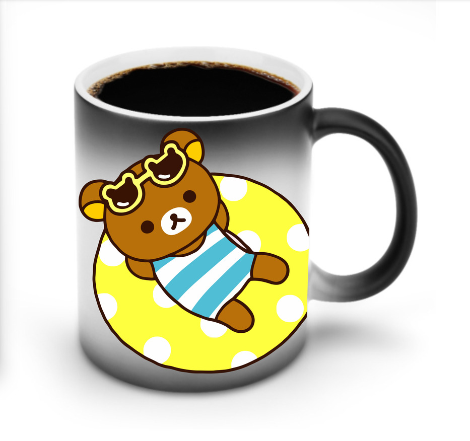 （画像用） リラックマ リラックマ キイロイトリ Rilakkuma Korilakkuma Kiiroitori 温度変色マグカップ