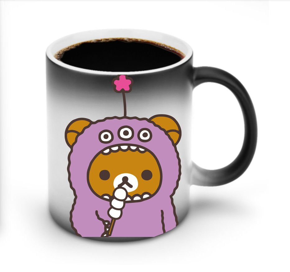 （画像用） リラックマ リラックマ キイロイトリ Rilakkuma Korilakkuma Kiiroitori 温度変色マグカップ