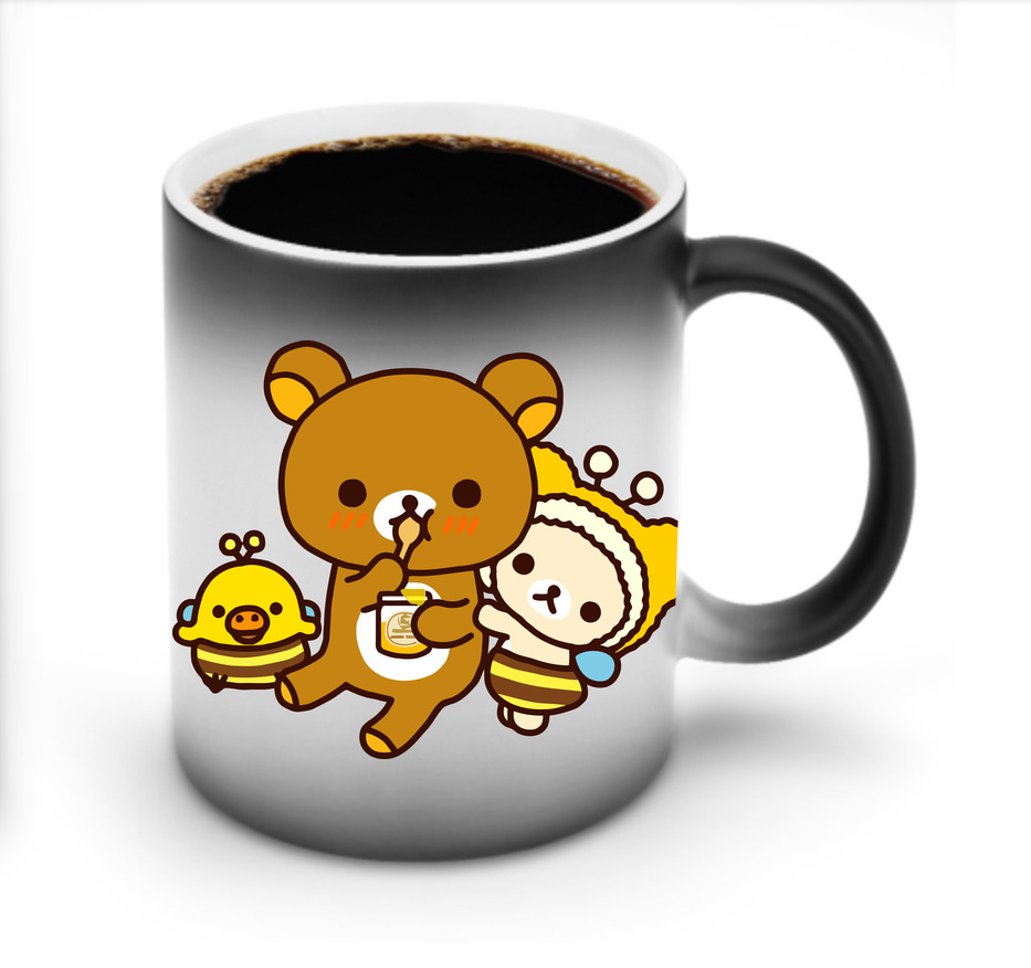 （画像用） リラックマ リラックマ キイロイトリ Rilakkuma Korilakkuma Kiiroitori 温度変色マグカップ
