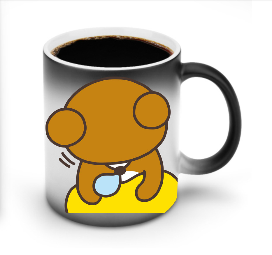 （画像用） リラックマ リラックマ キイロイトリ Rilakkuma Korilakkuma Kiiroitori 温度変色マグカップ
