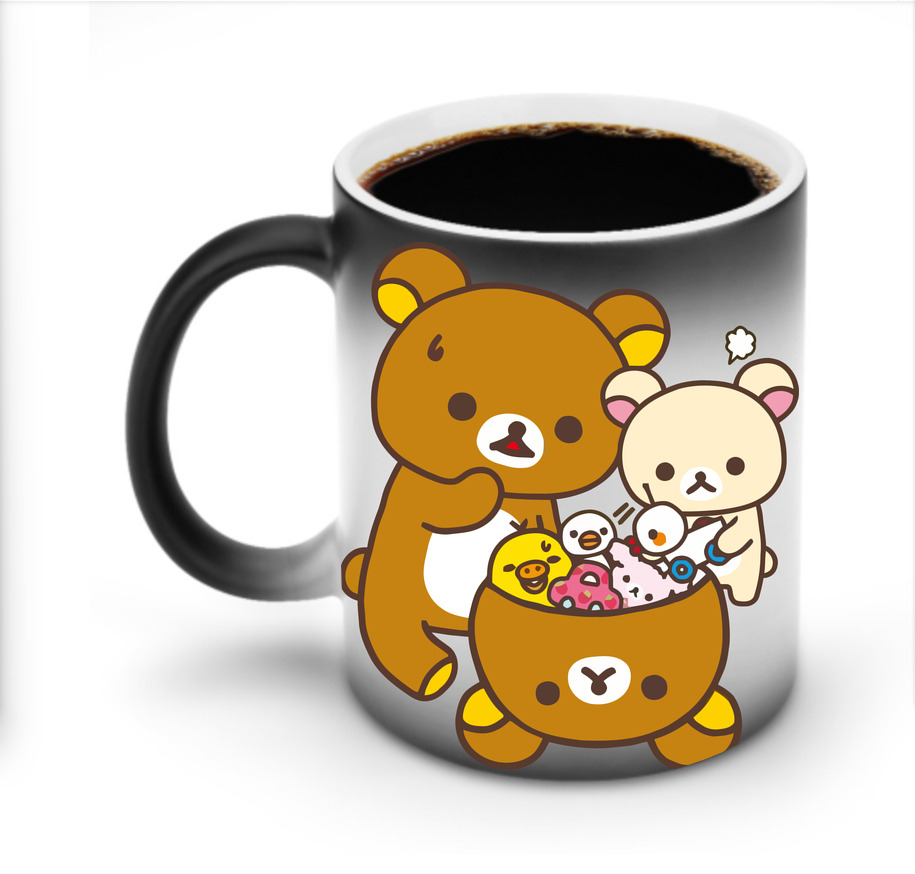 （画像用） リラックマ リラックマ キイロイトリ Rilakkuma Korilakkuma Kiiroitori 温度変色マグカップ