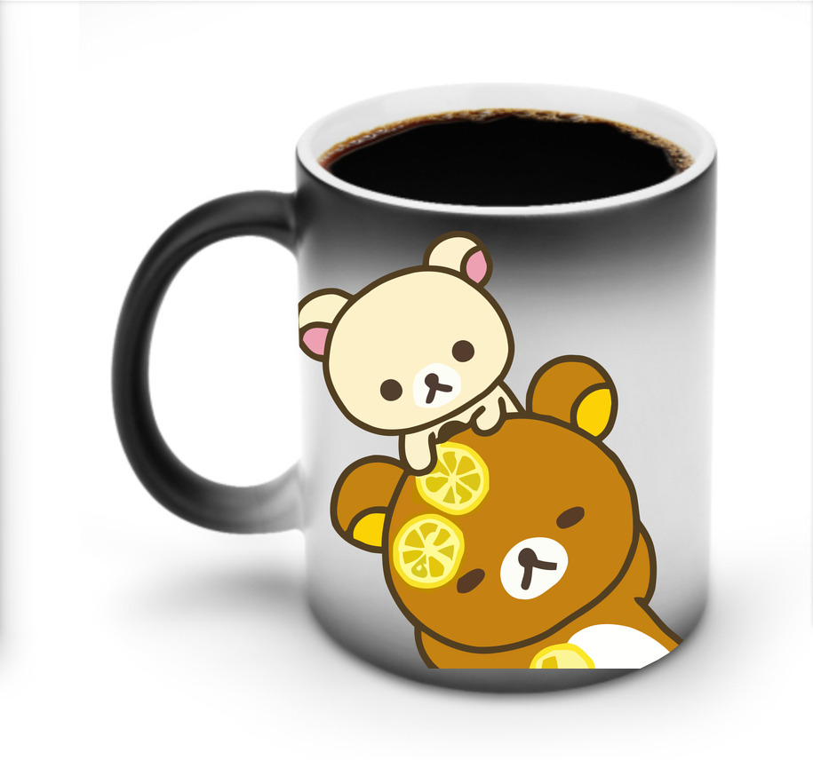（画像用） リラックマ リラックマ キイロイトリ Rilakkuma Korilakkuma Kiiroitori 温度変色マグカップ