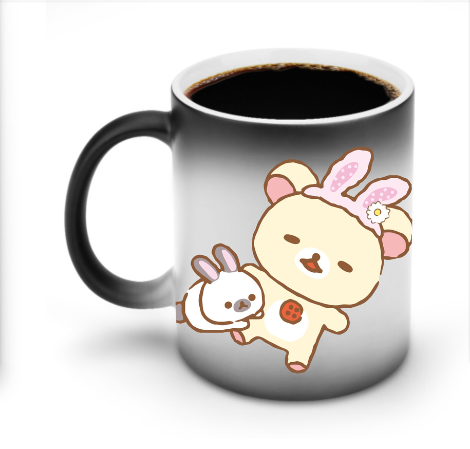 （画像用） リラックマ リラックマ キイロイトリ Rilakkuma Korilakkuma Kiiroitori 温度変色マグカップ