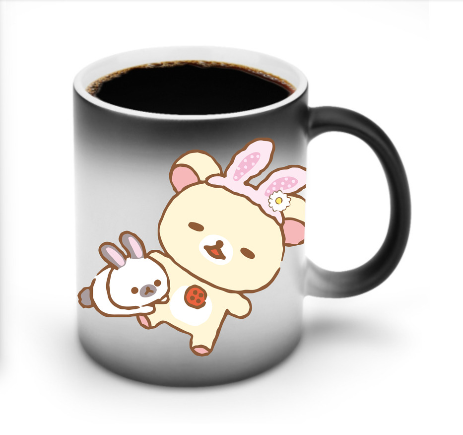 （画像用） リラックマ リラックマ キイロイトリ Rilakkuma Korilakkuma Kiiroitori 温度変色マグカップ