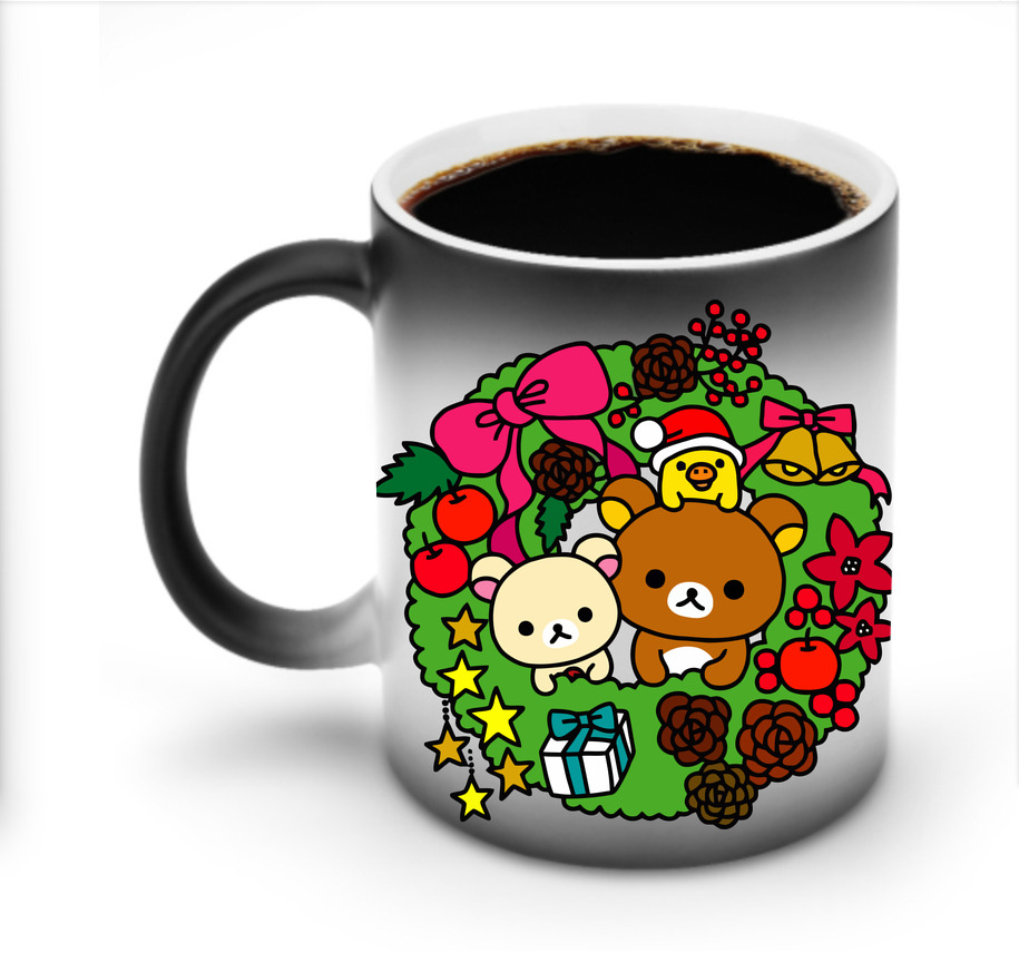 （画像用） リラックマ リラックマ キイロイトリ Rilakkuma Korilakkuma Kiiroitori 温度変色マグカップ