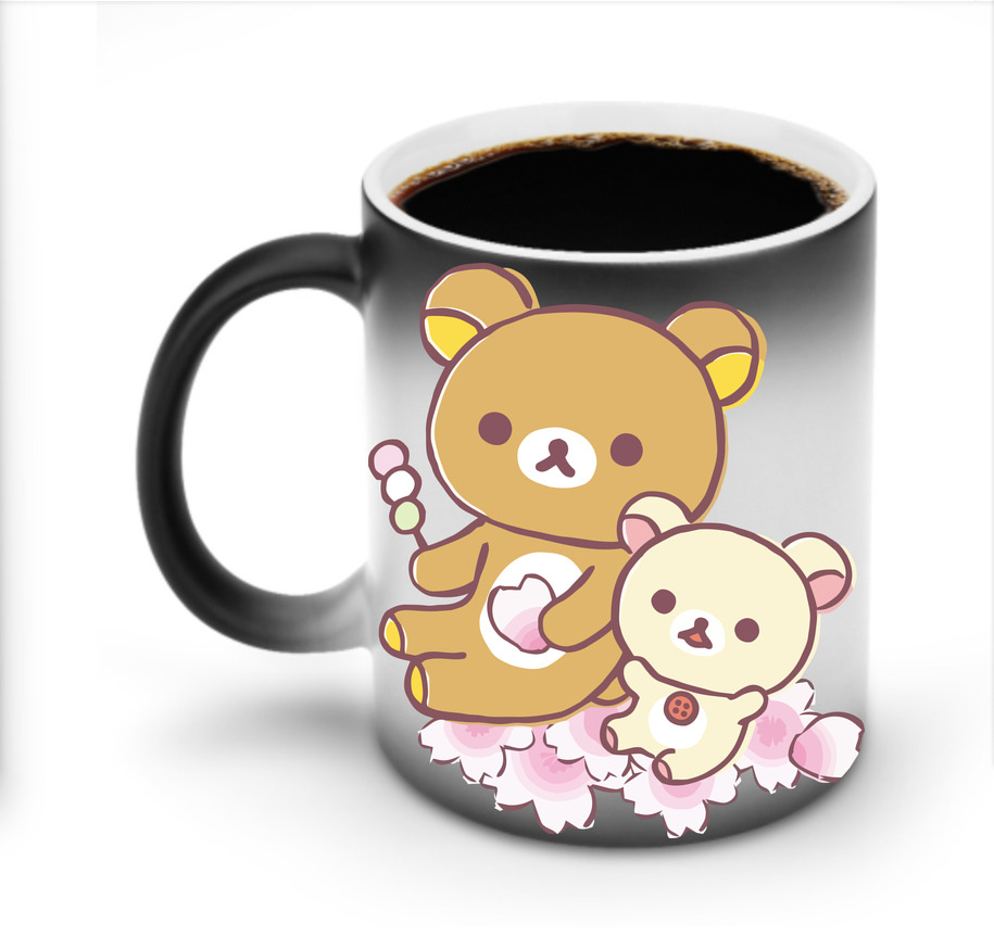 （画像用） リラックマ リラックマ キイロイトリ Rilakkuma Korilakkuma Kiiroitori 温度変色マグカップ
