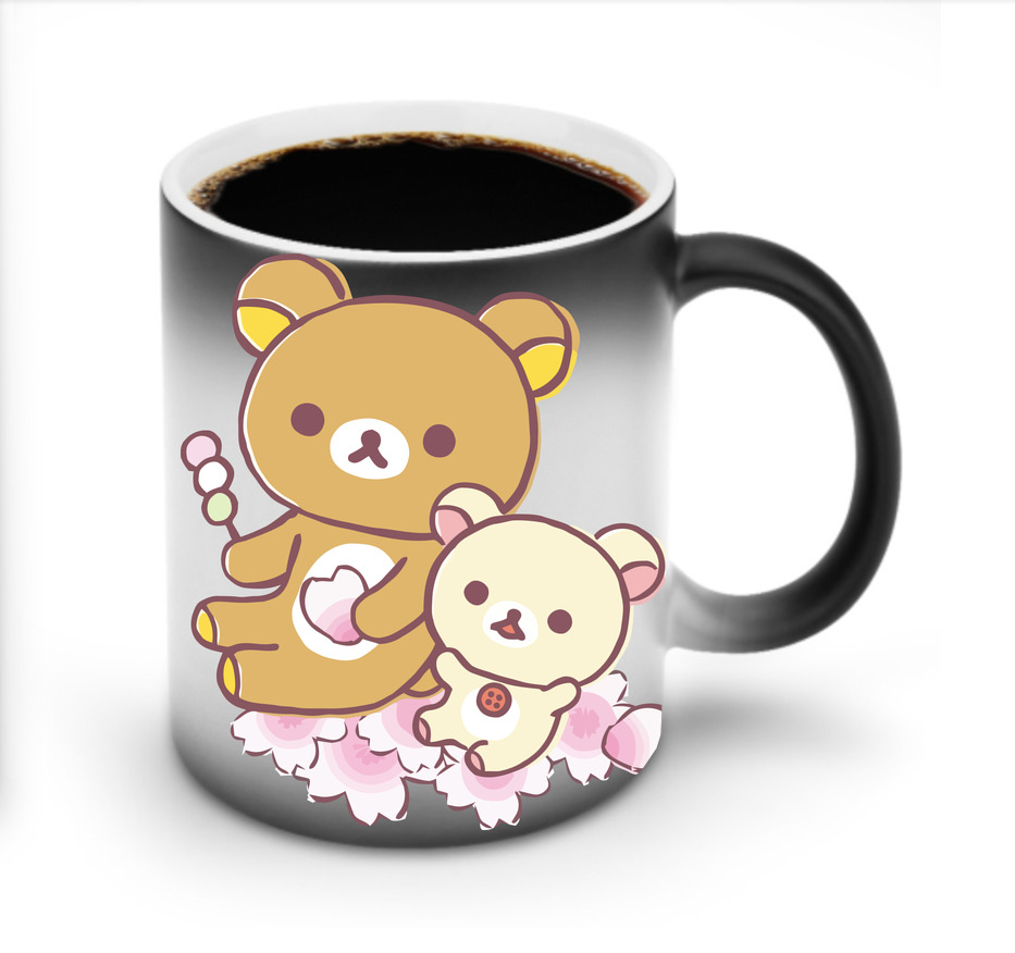（画像用） リラックマ リラックマ キイロイトリ Rilakkuma Korilakkuma Kiiroitori 温度変色マグカップ