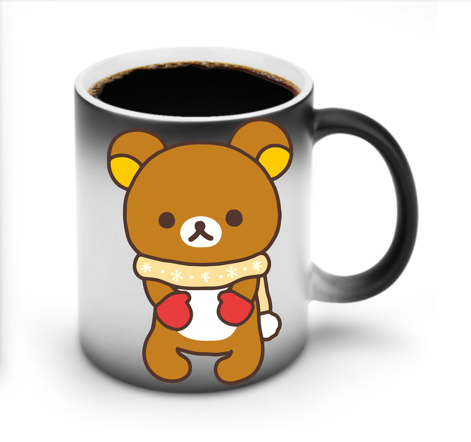 （画像用） リラックマ リラックマ キイロイトリ Rilakkuma Korilakkuma Kiiroitori 温度変色マグカップ