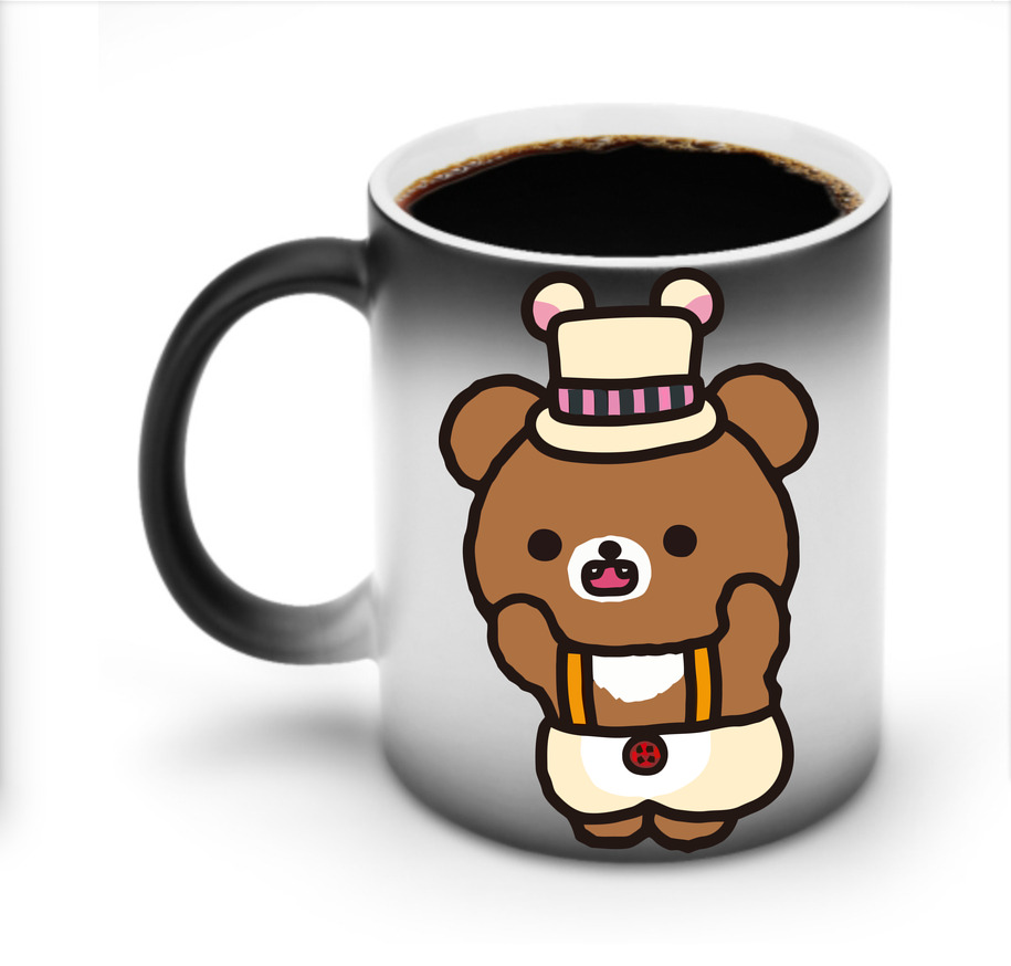 （画像用） リラックマ リラックマ キイロイトリ Rilakkuma Korilakkuma Kiiroitori 温度変色マグカップ
