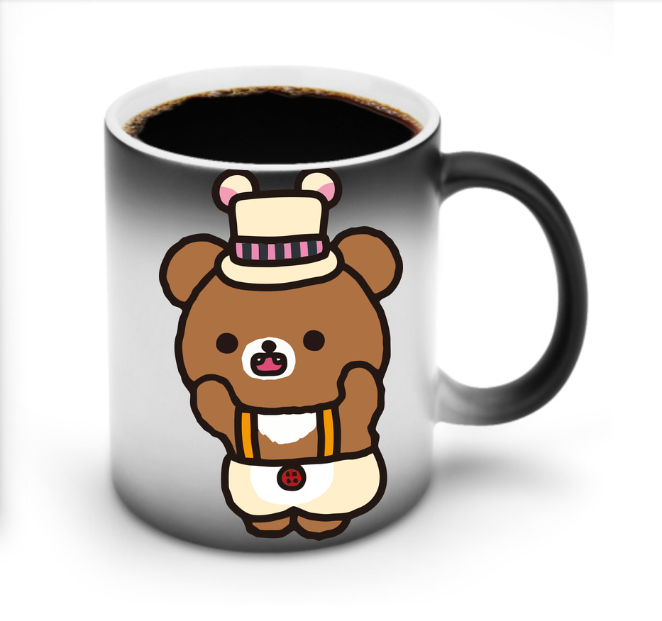 （画像用） リラックマ リラックマ キイロイトリ Rilakkuma Korilakkuma Kiiroitori 温度変色マグカップ