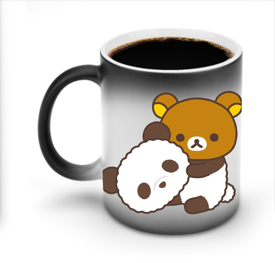 （画像用） リラックマ リラックマ キイロイトリ Rilakkuma Korilakkuma Kiiroitori 温度変色マグカップ