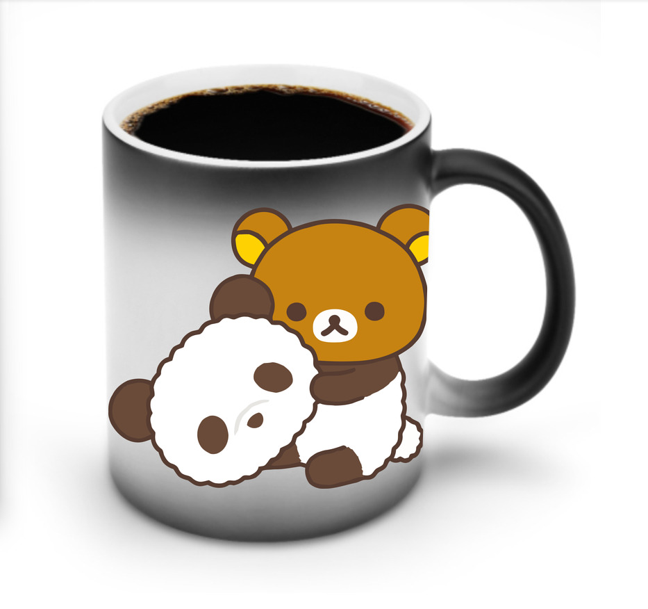 （画像用） リラックマ リラックマ キイロイトリ Rilakkuma Korilakkuma Kiiroitori 温度変色マグカップ
