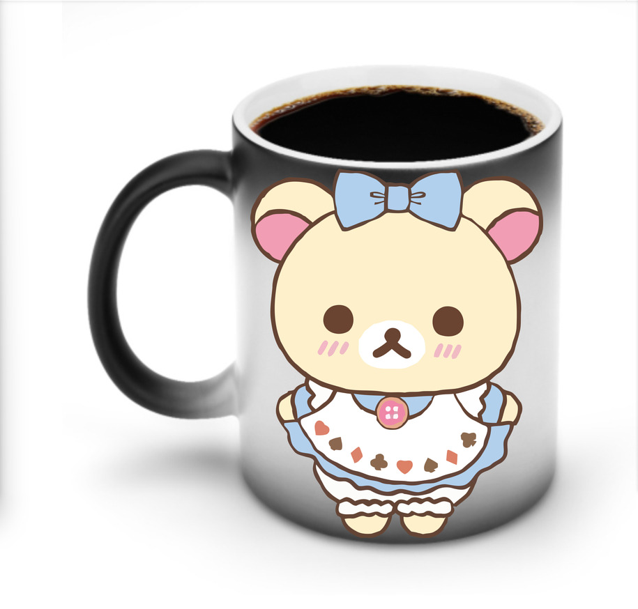 （画像用） リラックマ リラックマ キイロイトリ Rilakkuma Korilakkuma Kiiroitori 温度変色マグカップ
