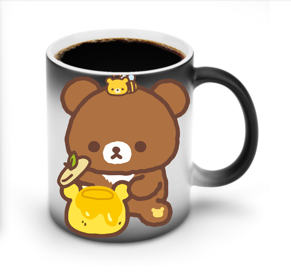 （画像用） リラックマ リラックマ キイロイトリ Rilakkuma Korilakkuma Kiiroitori 温度変色マグカップ