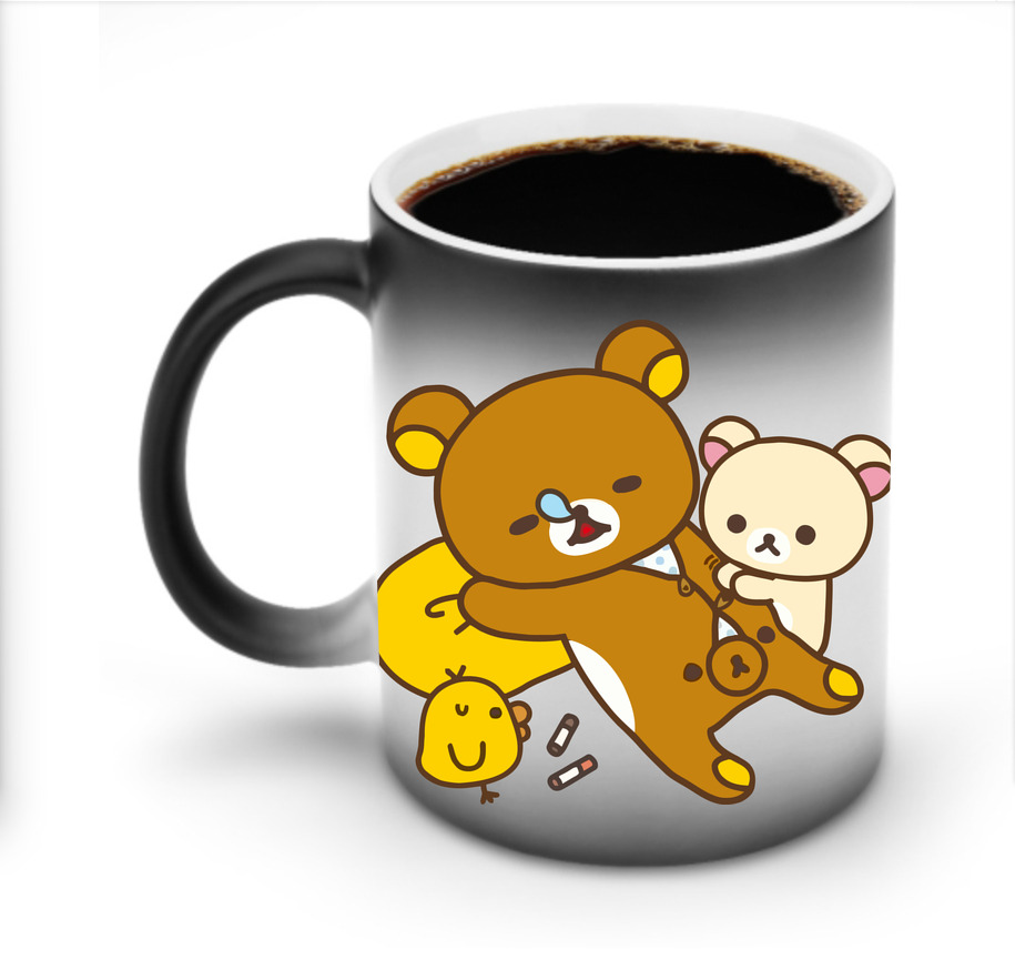 （画像用） リラックマ リラックマ キイロイトリ Rilakkuma Korilakkuma Kiiroitori 温度変色マグカップ