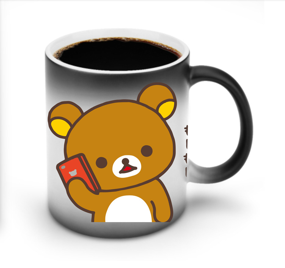 （画像用） リラックマ リラックマ キイロイトリ Rilakkuma Korilakkuma Kiiroitori 温度変色マグカップ