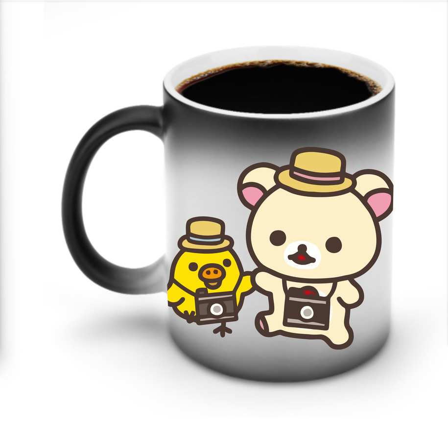 （画像用） リラックマ リラックマ キイロイトリ Rilakkuma Korilakkuma Kiiroitori 温度変色マグカップ