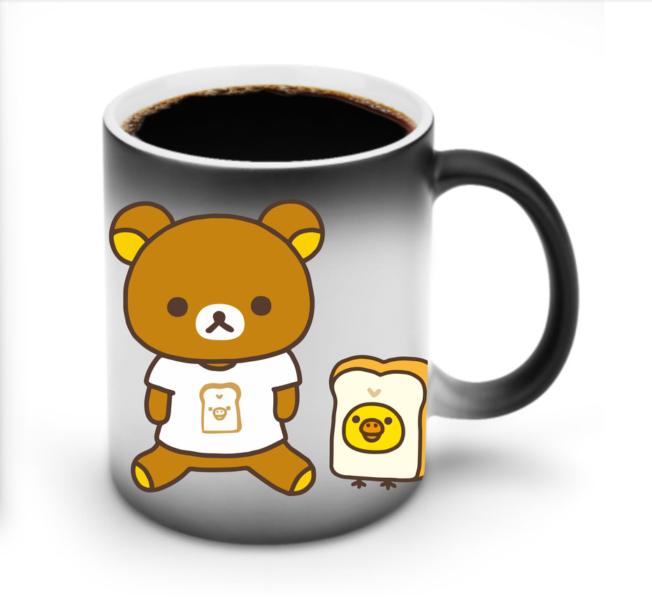 （画像用） リラックマ リラックマ キイロイトリ Rilakkuma Korilakkuma Kiiroitori 温度変色マグカップ
