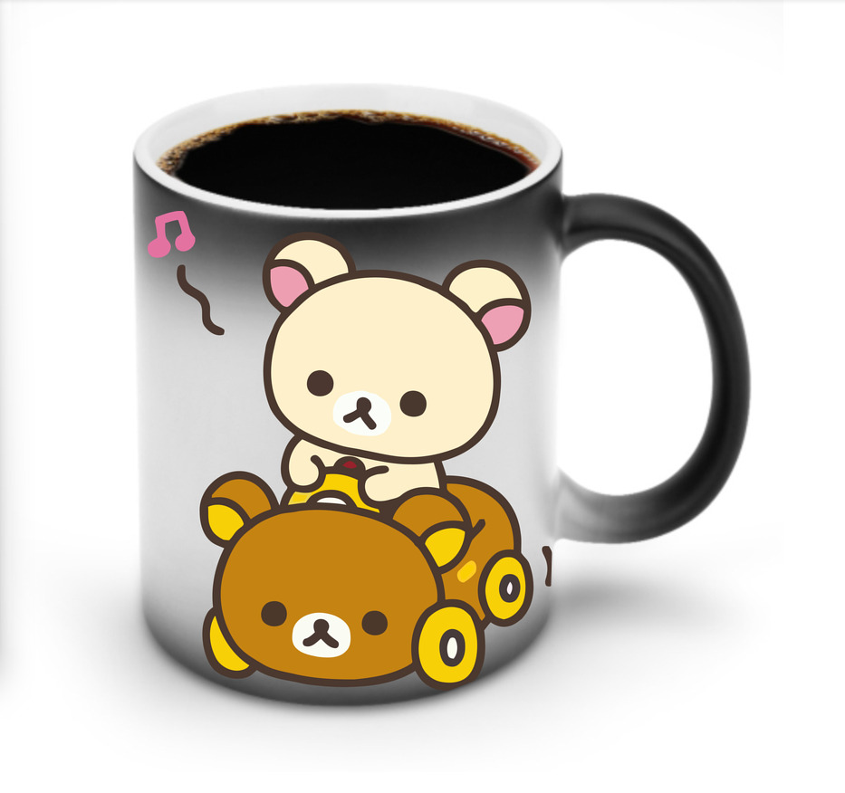 （画像用） リラックマ リラックマ キイロイトリ Rilakkuma Korilakkuma Kiiroitori 温度変色マグカップ