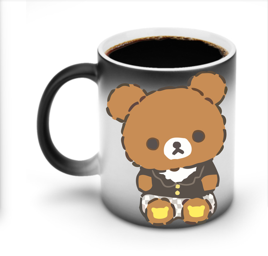 （画像用） リラックマ リラックマ キイロイトリ Rilakkuma Korilakkuma Kiiroitori 温度変色マグカップ
