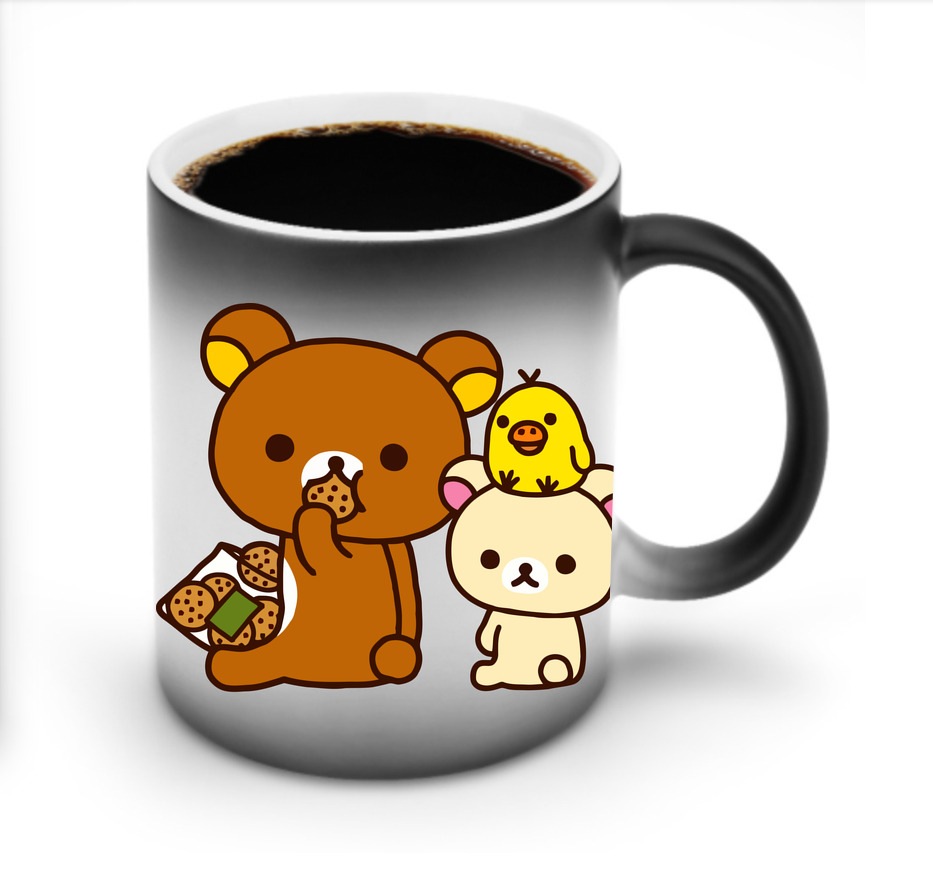 （画像用） リラックマ リラックマ キイロイトリ Rilakkuma Korilakkuma Kiiroitori 温度変色マグカップ