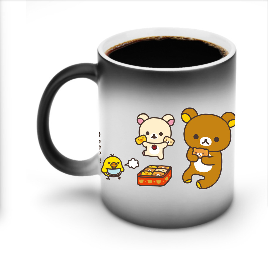 （画像用） リラックマ リラックマ キイロイトリ Rilakkuma Korilakkuma Kiiroitori 温度変色マグカップ