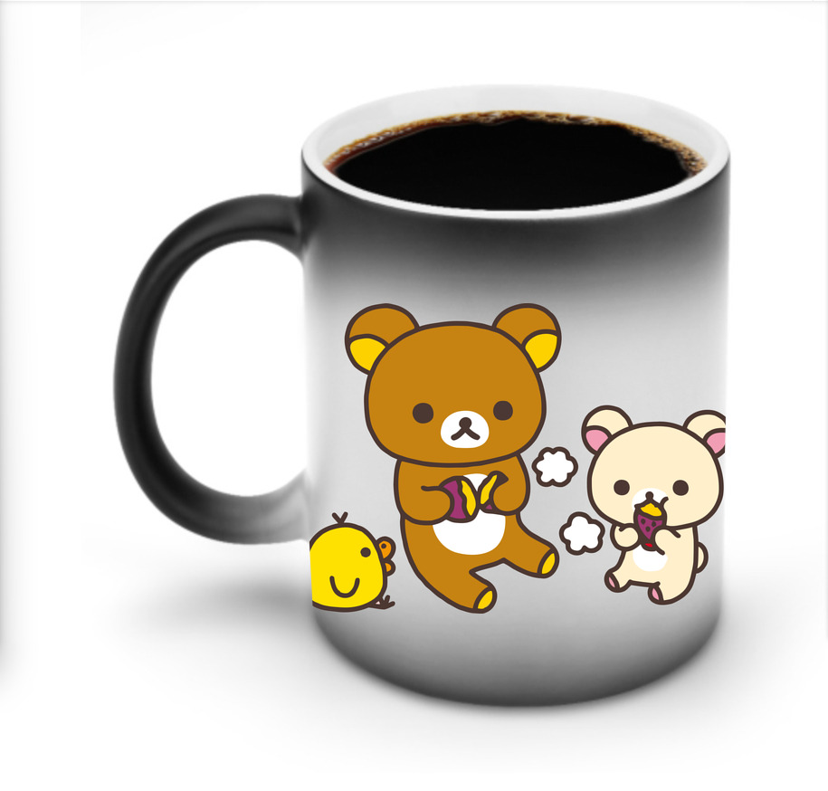 （画像用） リラックマ リラックマ キイロイトリ Rilakkuma Korilakkuma Kiiroitori 温度変色マグカップ