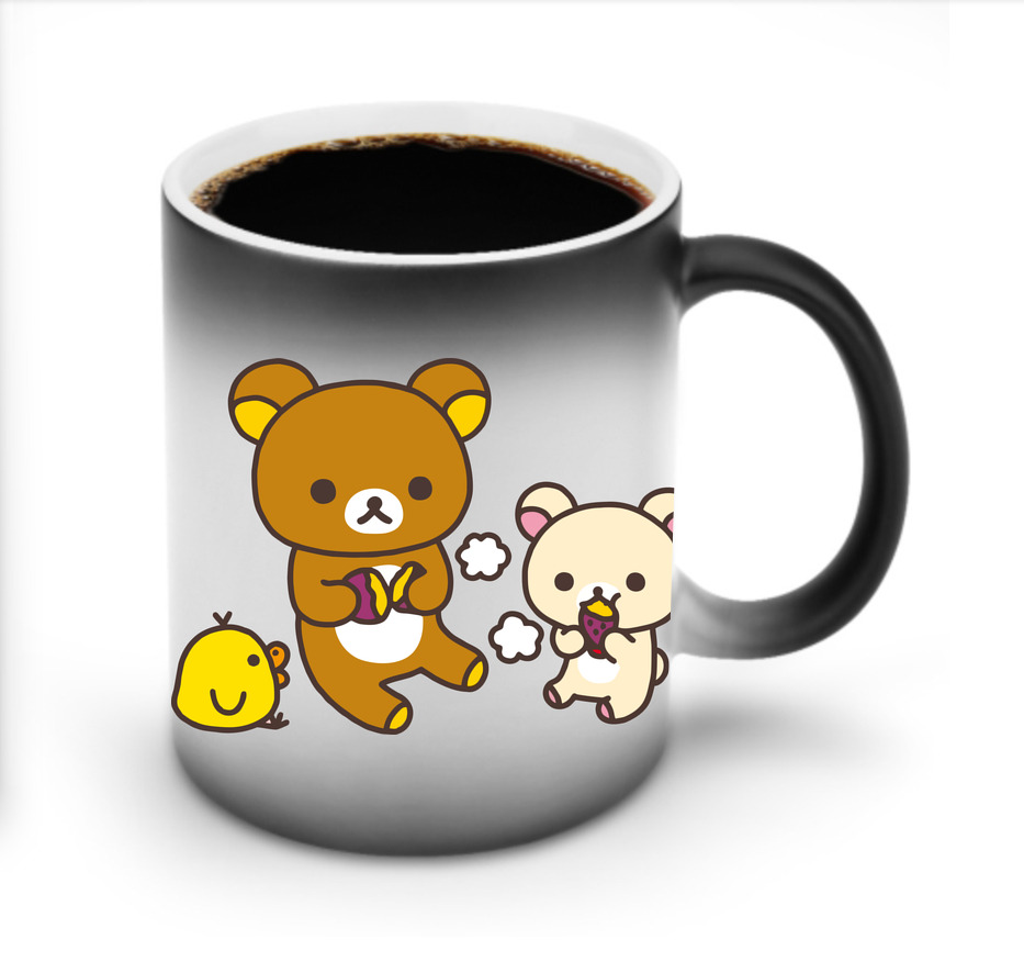 （画像用） リラックマ リラックマ キイロイトリ Rilakkuma Korilakkuma Kiiroitori 温度変色マグカップ