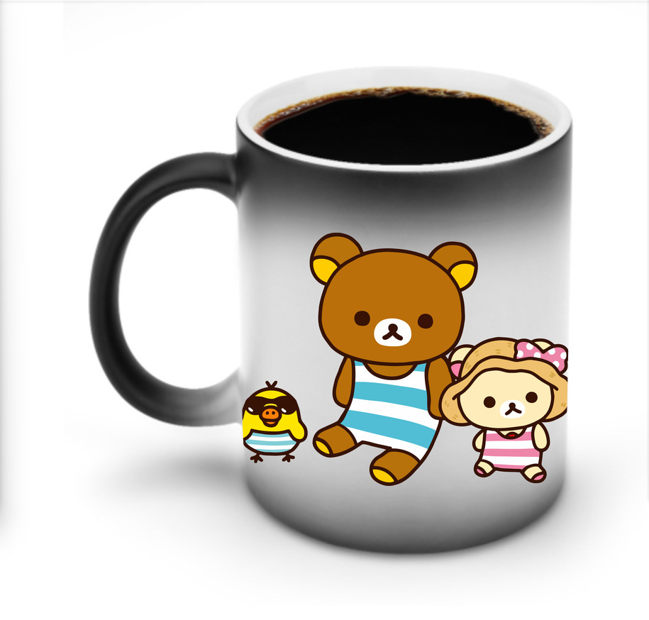 （画像用） リラックマ リラックマ キイロイトリ Rilakkuma Korilakkuma Kiiroitori 温度変色マグカップ