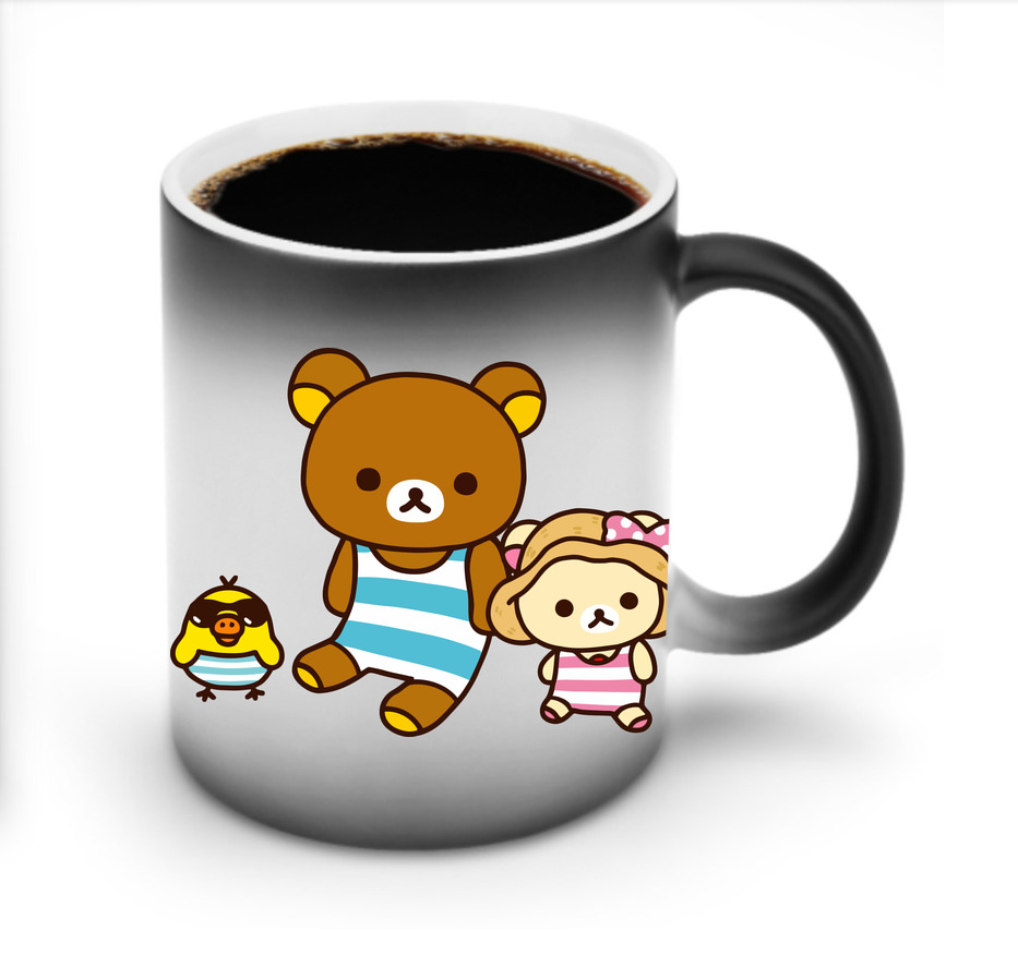 （画像用） リラックマ リラックマ キイロイトリ Rilakkuma Korilakkuma Kiiroitori 温度変色マグカップ