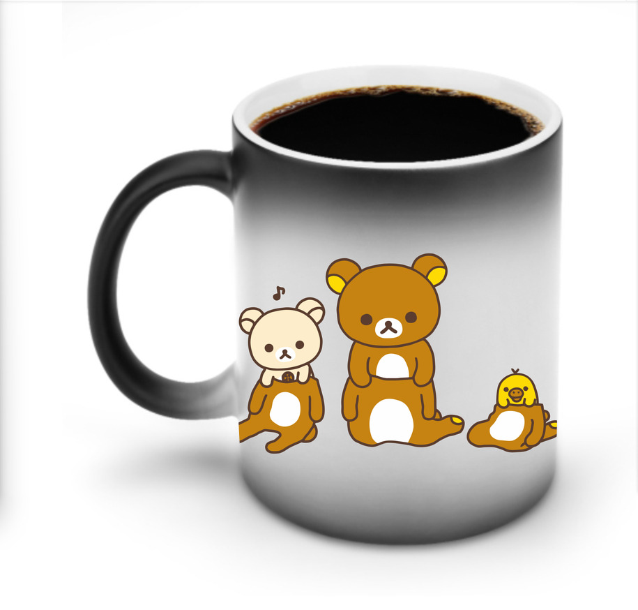 （画像用） リラックマ リラックマ キイロイトリ Rilakkuma Korilakkuma Kiiroitori 温度変色マグカップ
