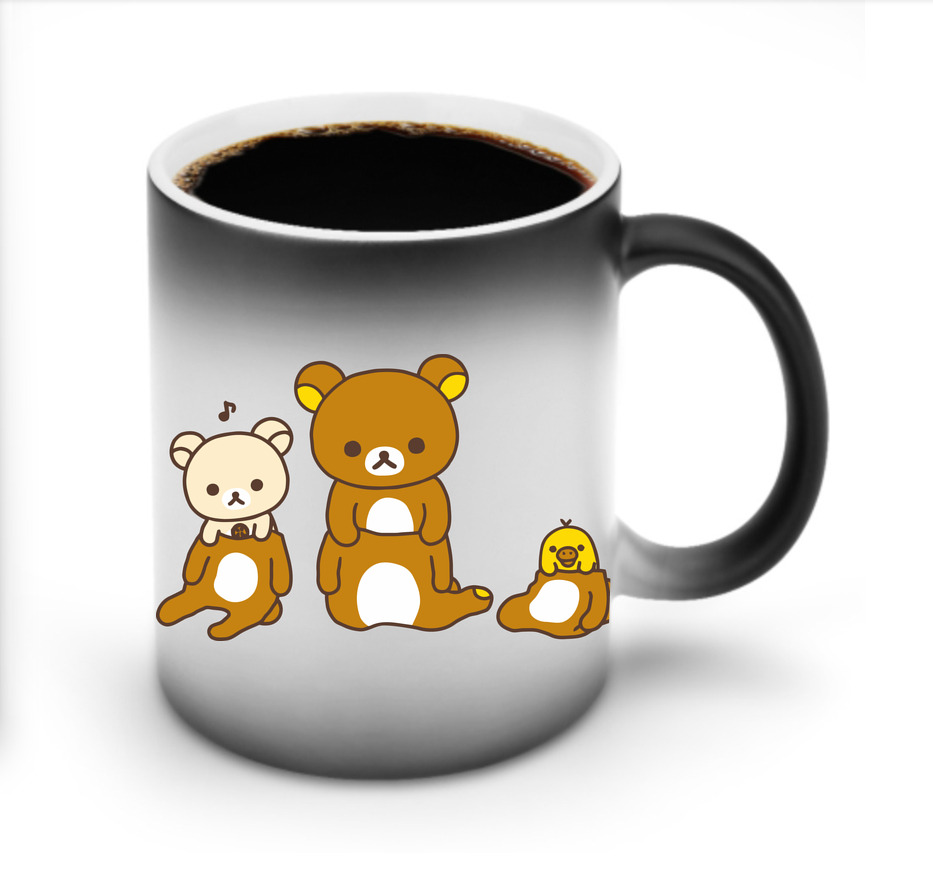 （画像用） リラックマ リラックマ キイロイトリ Rilakkuma Korilakkuma Kiiroitori 温度変色マグカップ