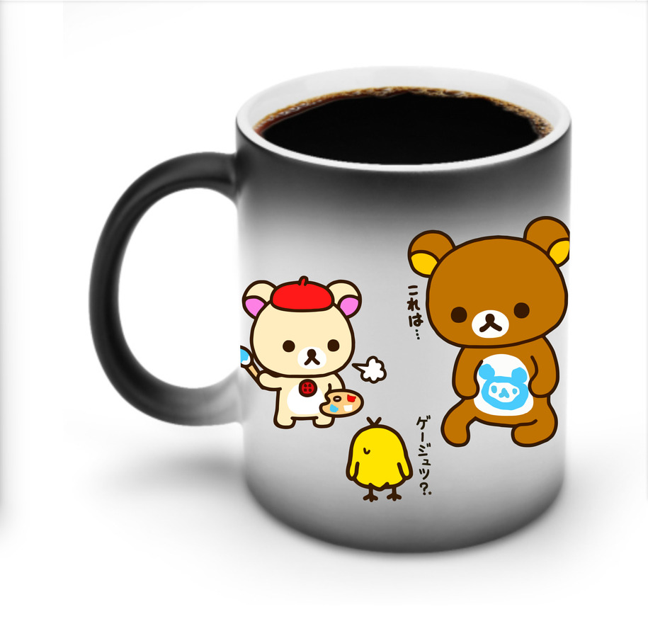 （画像用） リラックマ リラックマ キイロイトリ Rilakkuma Korilakkuma Kiiroitori 温度変色マグカップ