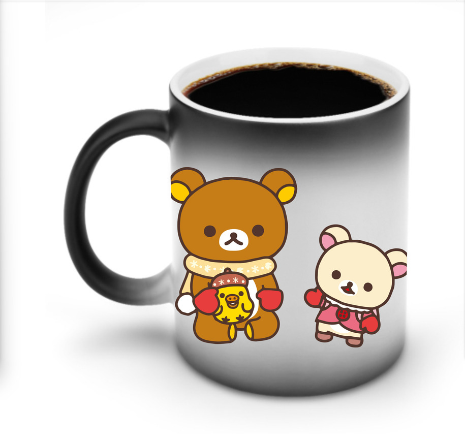 （画像用） リラックマ リラックマ キイロイトリ Rilakkuma Korilakkuma Kiiroitori 温度変色マグカップ