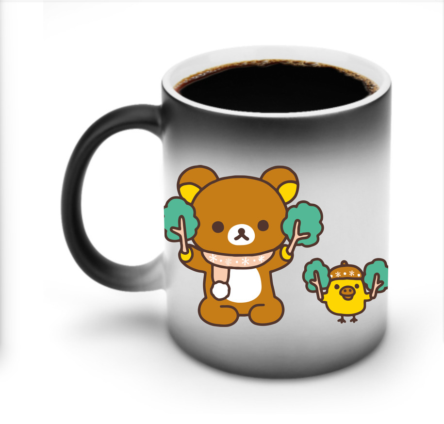 （画像用） リラックマ リラックマ キイロイトリ Rilakkuma Korilakkuma Kiiroitori 温度変色マグカップ