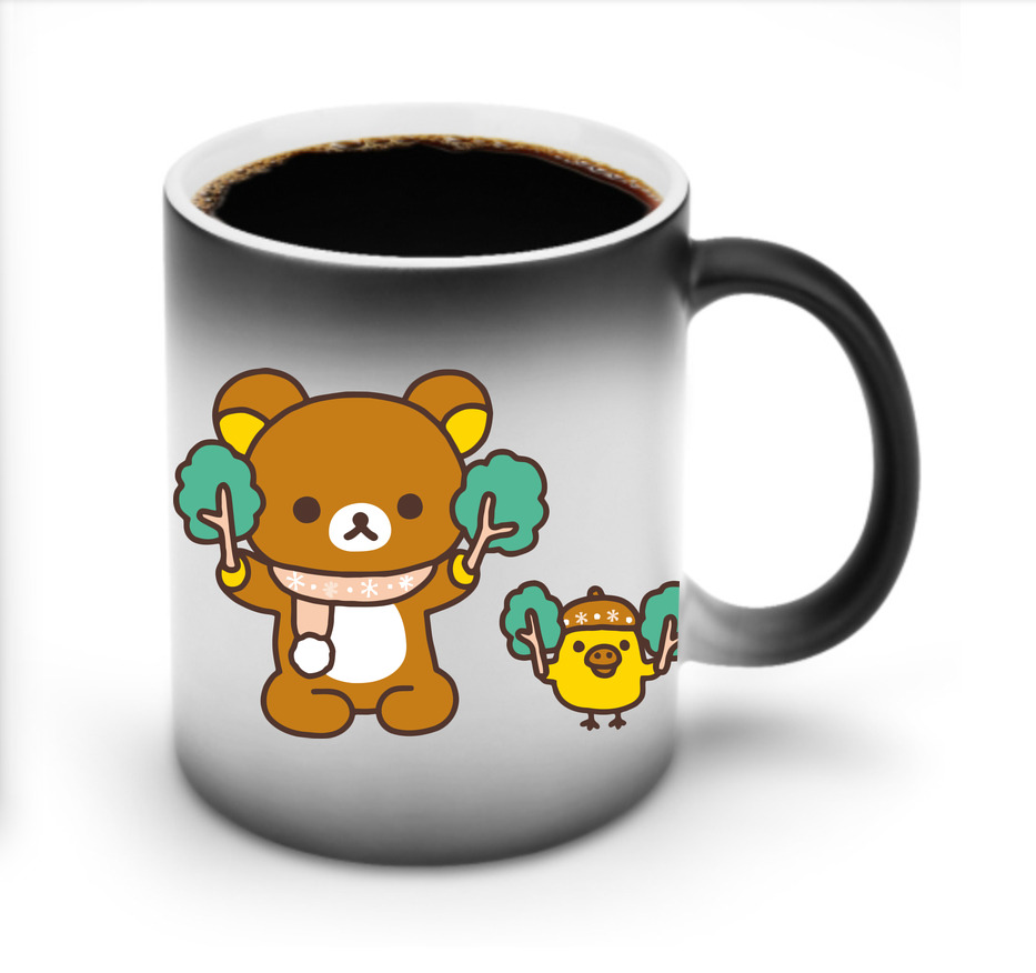 （画像用） リラックマ リラックマ キイロイトリ Rilakkuma Korilakkuma Kiiroitori 温度変色マグカップ
