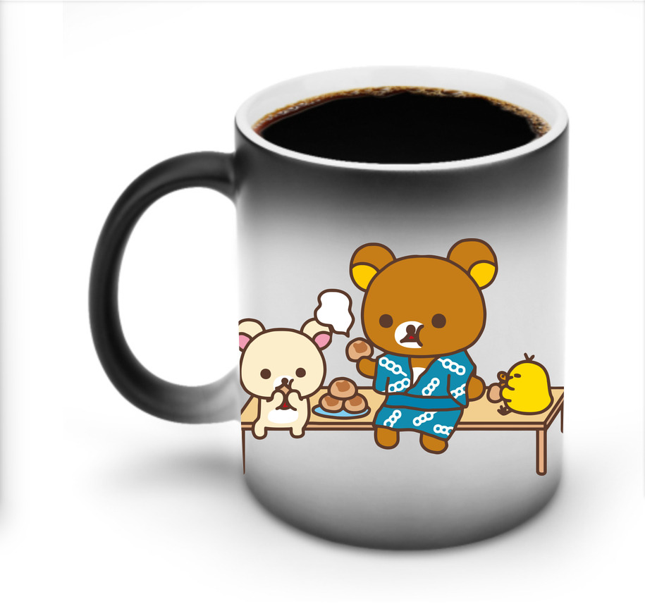 （画像用） リラックマ リラックマ キイロイトリ Rilakkuma Korilakkuma Kiiroitori 温度変色マグカップ