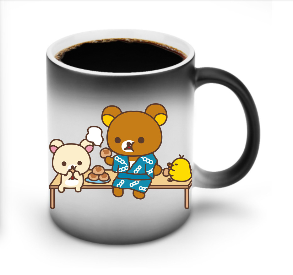 （画像用） リラックマ リラックマ キイロイトリ Rilakkuma Korilakkuma Kiiroitori 温度変色マグカップ