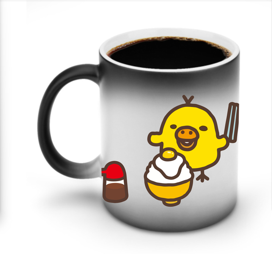 （画像用） リラックマ リラックマ キイロイトリ Rilakkuma Korilakkuma Kiiroitori 温度変色マグカップ