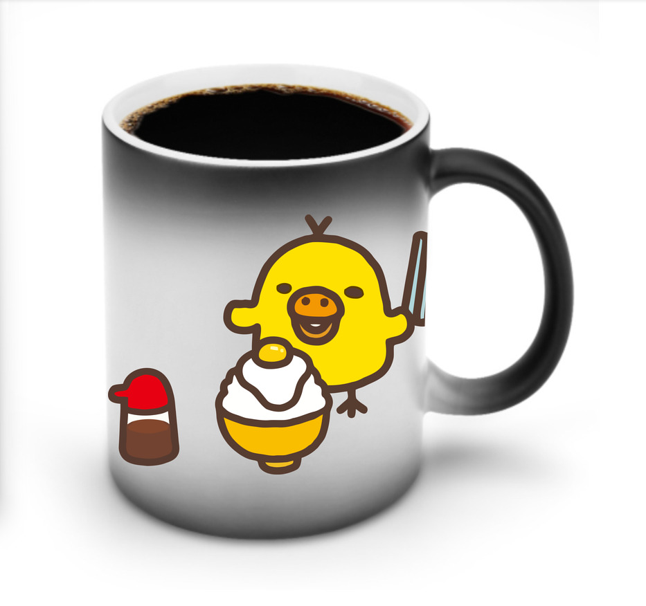（画像用） リラックマ リラックマ キイロイトリ Rilakkuma Korilakkuma Kiiroitori 温度変色マグカップ