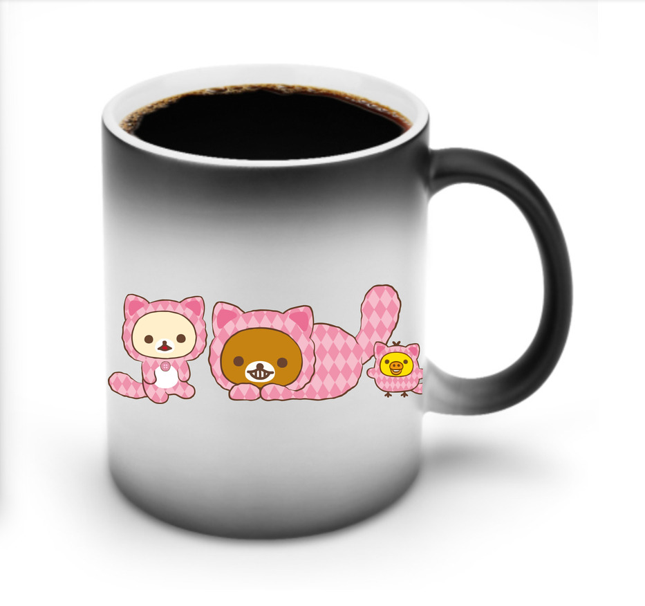 （画像用） リラックマ リラックマ キイロイトリ Rilakkuma Korilakkuma Kiiroitori 温度変色マグカップ